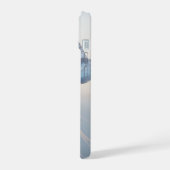 Doorzichtige telefoonhoes – Mooie kat met vlindero iPhone 15 Case (Linkerkant)