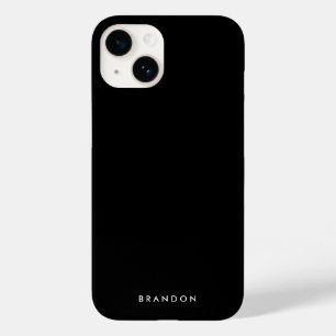 Doorzichtige zwarte iPhone-hoes met naam Case-Mate iPhone 14 Hoesje