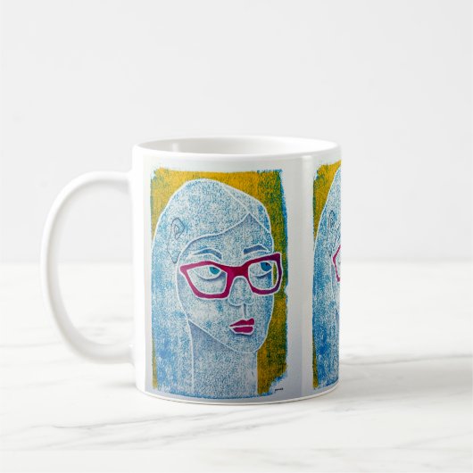 "Doorzien (2)" Koffiemok (Links)