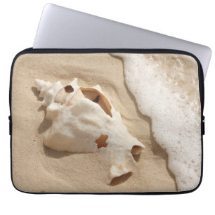 Doorzoeken op strand Grand Turk Caribbean Island Laptop Sleeve