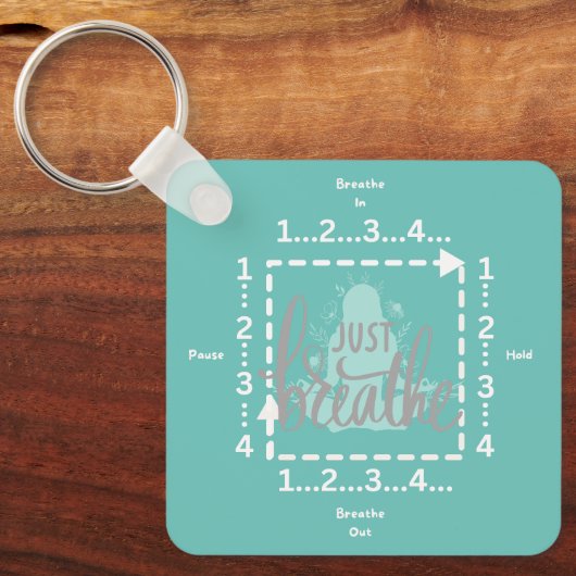 Doos Ademhalingsherinnering Sleutelhanger (Voorkant)