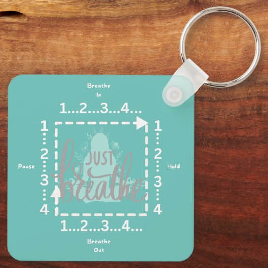 Doos Ademhalingsherinnering Sleutelhanger (Achterkant)