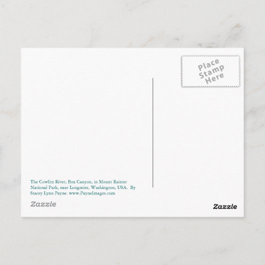 Doos Canyon Briefkaart (Achterkant)