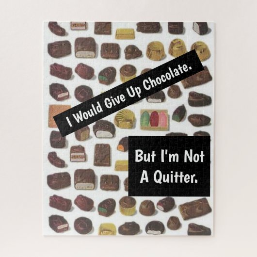 Doos Chocolade Grappig Sarcastisch Legpuzzel (Verticaal)