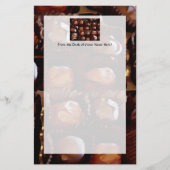 Doos Chocolade, het Verleidende Snoep van de Briefpapier (Voorkant)