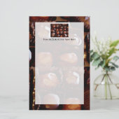 Doos Chocolade, het Verleidende Snoep van de Briefpapier (Staand voorkant)