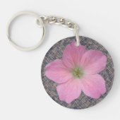 Doos flaconroze geraniumventiel sleutelhanger (Voorkant)