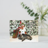 Doos kerstfeest met flauwte - Kat / Keuken Feestdagenkaart (Staand voorkant)