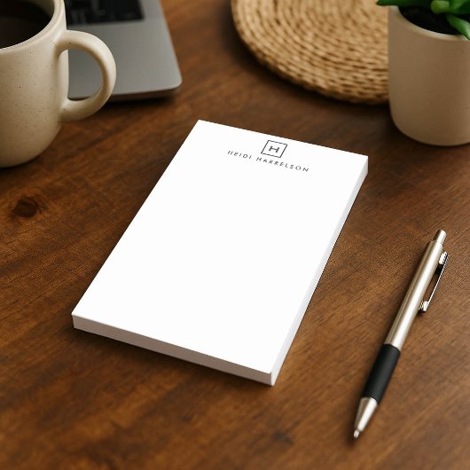 DOOS LOGO met UW INITIAAL/MONOGRAM Post-it® Notes
