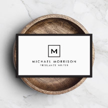 DOOS LOGO met UW INITIAAL/MONOGRAM Zwart/Wit