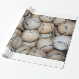 Doos met basisballen cadeaupapier