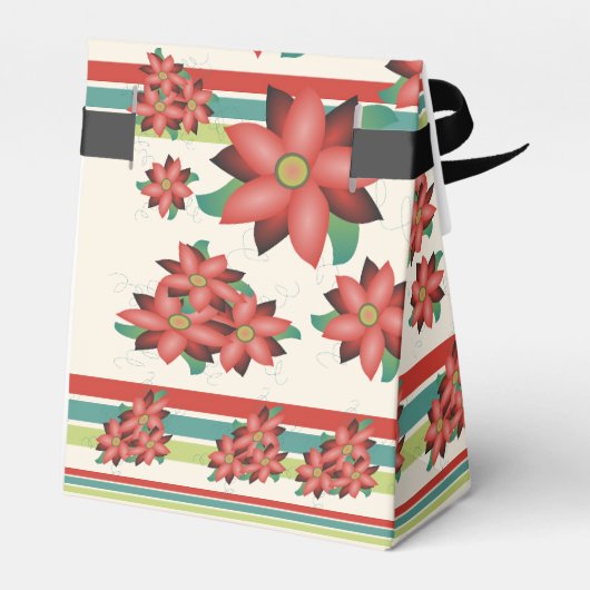 doos met bloemen en strepen bedankdoosjes (Achterkant)