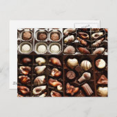 Doos met chocolade briefkaart (Voorkant / Achterkant)