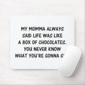 Doos met chocolade muismat (Met muis)