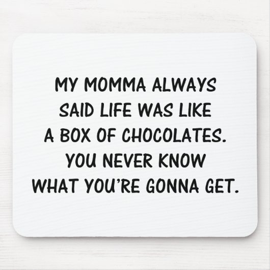 Doos met chocolade muismat (Voorkant)