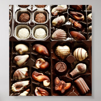 Doos met chocolade poster