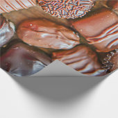 Doos met chocolade-Snoepjes Cadeaupapier (Hoek)