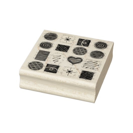 Doos met chocolade-Valentijnsdag Chocolatier Rubberstempel (Stempel)