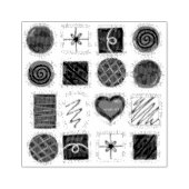 Doos met chocolade-Valentijnsdag Chocolatier Rubberstempel (Afrduk)