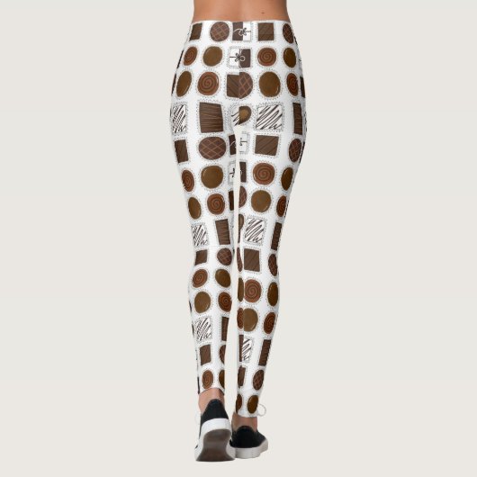Doos met chocolade Valentijnsdag Snoep Leggings (Achterkant)