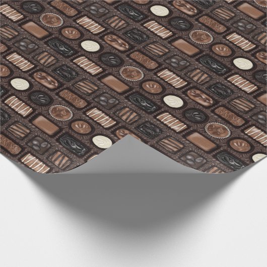 Doos met chocolade van papier (Hoek)