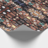 Doos met chocoladepapier cadeaupapier (Hoek)