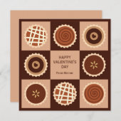 Doos met Chocolates Classroom Valentijn Feestdagenkaart (Voorkant / Achterkant)