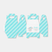 Doos met flesje met olifant bedankdoosjes (Uitgevouwen)