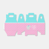 Doos met flesje met olifant bedankdoosjes (Uitgevouwen)