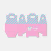 Doos met flesje met olifant bedankdoosjes (Uitgevouwen)