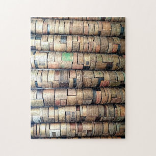 Doos met fruit Drukkerij Bord Puzzle Legpuzzel