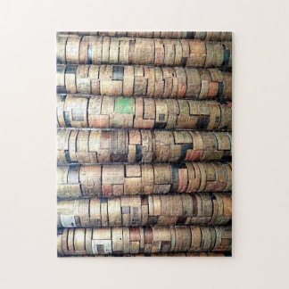 Doos met fruit Drukkerij Bord Puzzle Legpuzzel