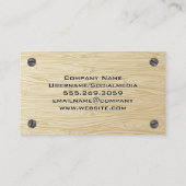 Doos met gereedschap Startreparatie | Hout- en met Visitekaartje (Achterkant)