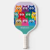 Doos met het kleurrijke Cartoon Kitty Cats Pattern Pickleball Paddle (Voorkant)