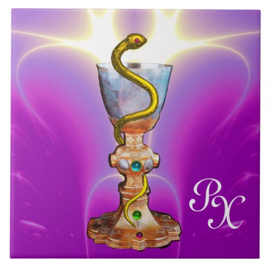 DOOS MET HYGEIA MONOGRAM Medicine, Pharmacy Pink Tegeltje (Voorkant)