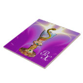 DOOS MET HYGEIA MONOGRAM Medicine, Pharmacy Pink Tegeltje (Zijkant)