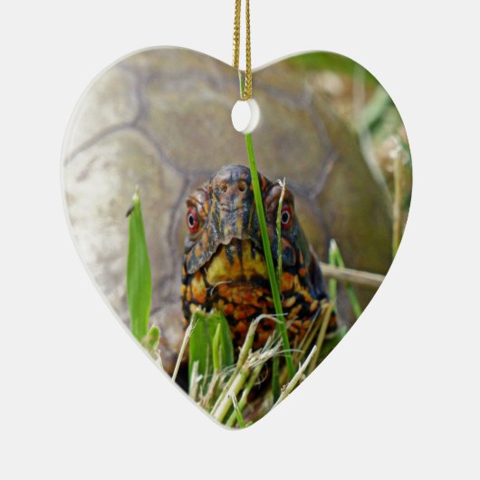 Doos met keramisch sierglas keramisch ornament (Rechts)