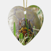 Doos met keramisch sierglas keramisch ornament (Links)