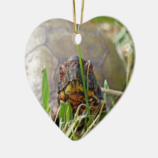 Doos met keramisch sierglas ornament (Links)