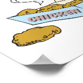 doos met kipnuggets poster (Hoek)