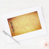 DOOS MET Leder- EN rubyprofiel Rechthoekige Sticker (Envelop)