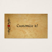 DOOS MET Leder- EN rubyprofiel Visitekaartje (Voorkant)