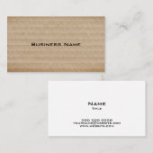 Doos met oude kartonnen doos voor oude look visitekaartje (Voorkant / Achterkant)