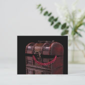 Doos met schatten briefkaart (Staand voorkant)