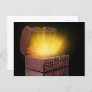 Doos met schatten briefkaart