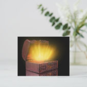 Doos met schatten briefkaart (Staand voorkant)