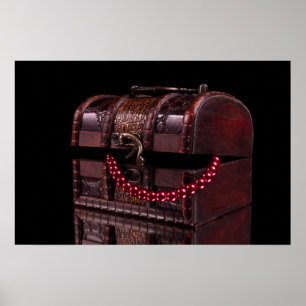 Doos met schatten poster