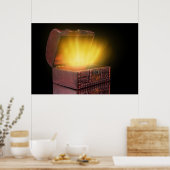 Doos met schatten poster (Keuken)
