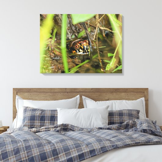 Doos met schildpad canvas afdruk (Insitu (Slaapkamer))