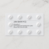 Doos met schone tabletten Professioneel medisch Afsprakenkaartje (Voorkant)